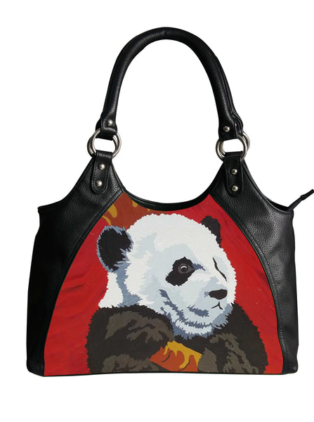 panda leather bag