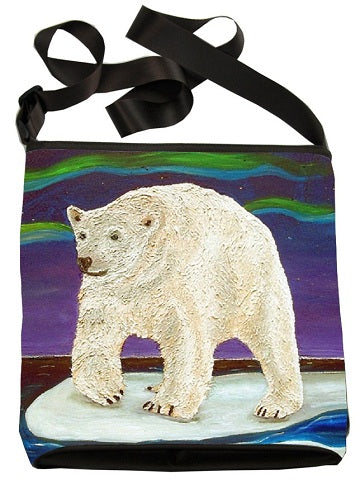 polar bear large cross body bag
