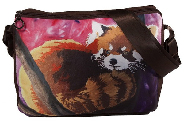 red panda extra large messenger bag