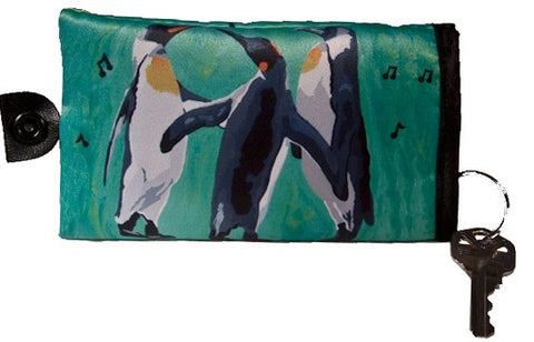 christmas penguins key case