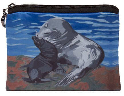 sea lion change purse
