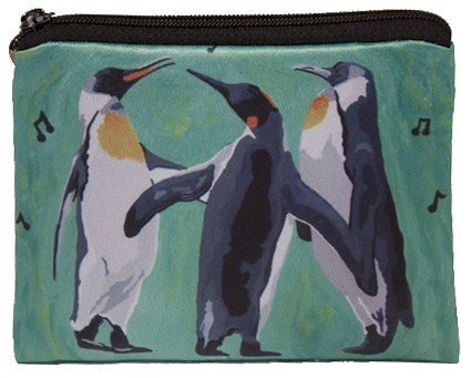 christmas penguin change purse