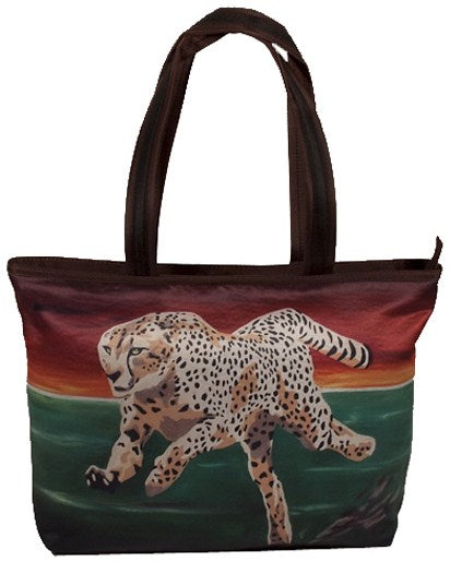 Running Cheetah tote bag