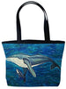 Humpback whale tote bag