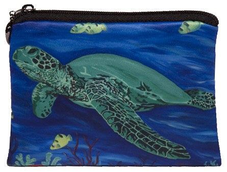 green sea turtle change purse