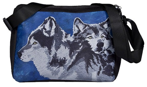 wolves extra large messenger bag