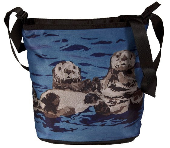 Sea otter large cross body bag