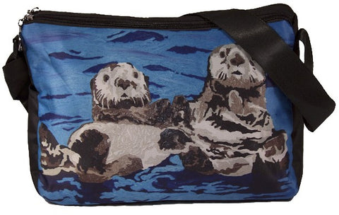 sea otter messenger bag
