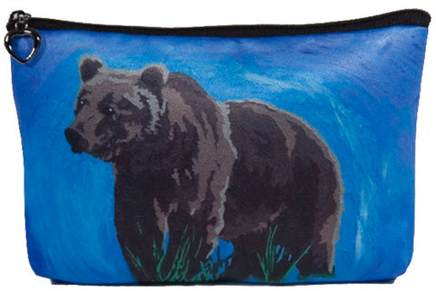 grizzly bear cosmetic bag