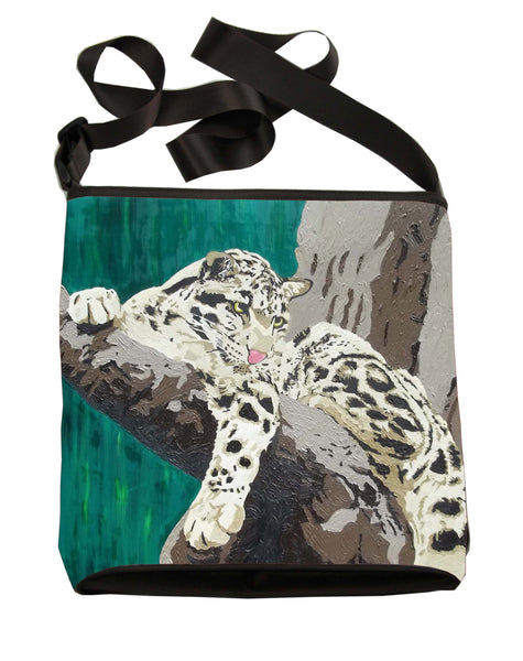 clouded leopard  cross body bag