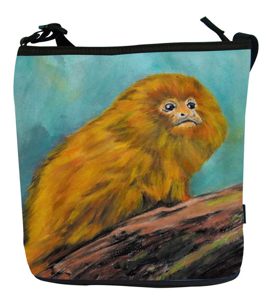 Golden Lion Tamarin Kitten Cross Body Bag - Mutualistic