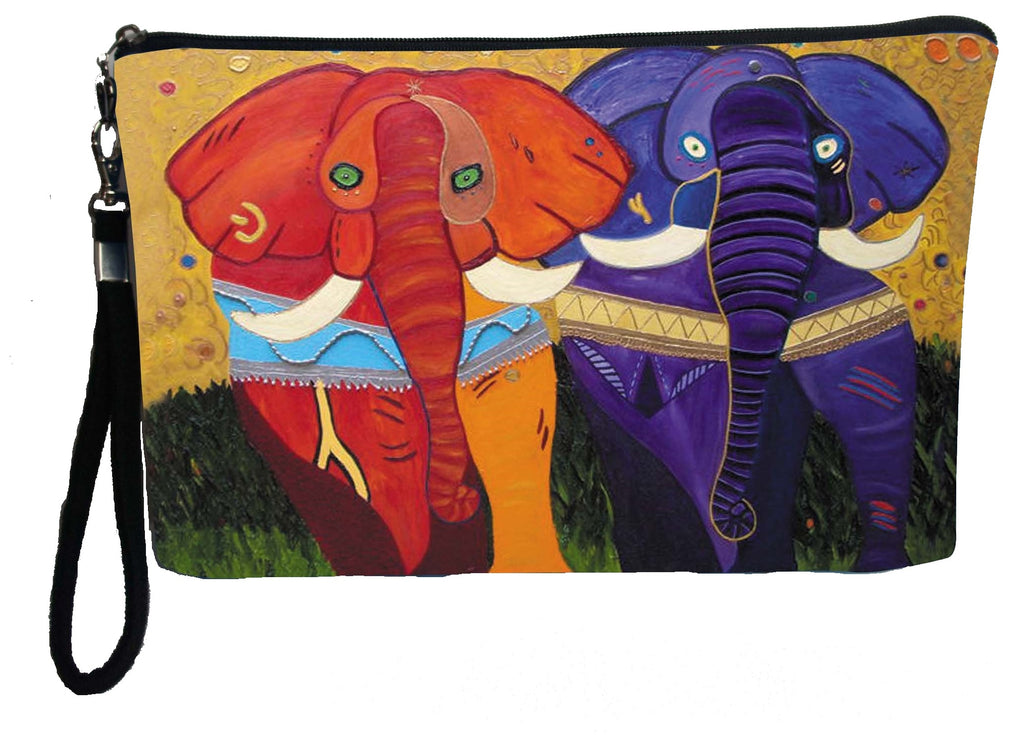 colorful african elephant wristlet