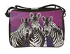 zebra messenger bag