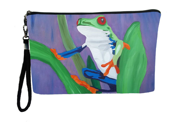 costa rican red eyed tree frog wristlet