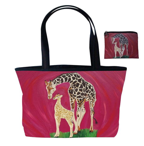 giraffe bag and matching coin purse