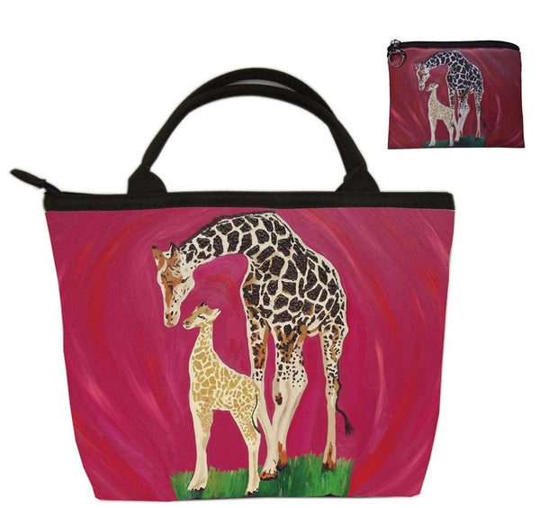 giraffe purse and matching coin purse