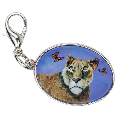 lioness bag charm