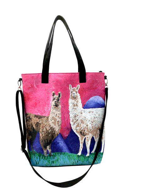 Llama Canvas Shoulder Bag - Andeans