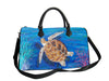 loggerhead sea turtle vegan leather bag