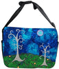Whimsical Trees Canvas Safari Style Messenger Bag - The Couple