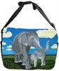 Elephant Canvas Safari Style Messenger Bag - Gentle Giants