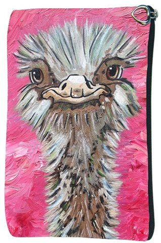 Ostrich Cosmetic Bag - Santosha