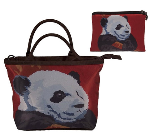 panda purse and matching wallet