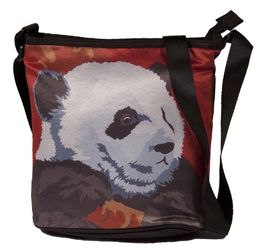 large red panda cross body bag