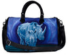 rhino vegan leather weekender carry-on bag