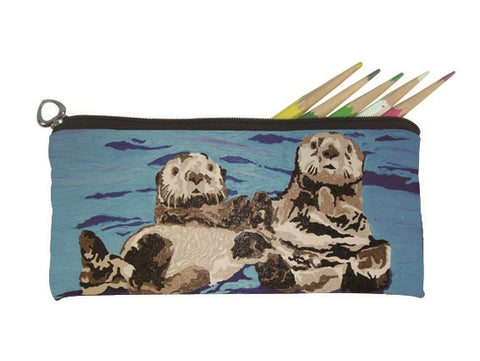 sea otter pencil bag