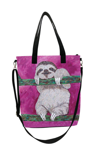 Sloth Canvas Shoulder Bag - Leisurely Life