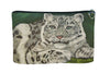 snow leopard make-up bag