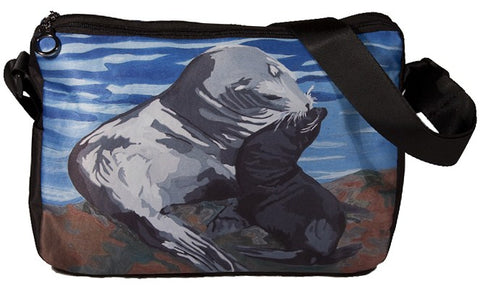 pier 39 SF sea lion messenger bag
