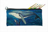 humpback whale pencil bag